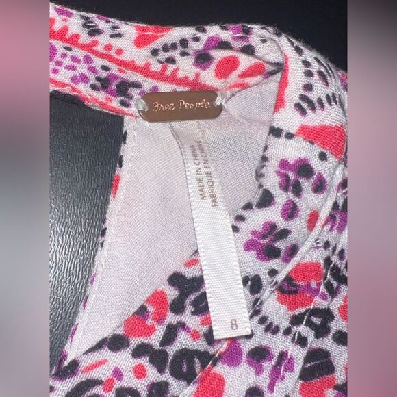 Free People Tegan Tunic Cutout Mini Dress Size 8 GUC - Picture 8 of 10